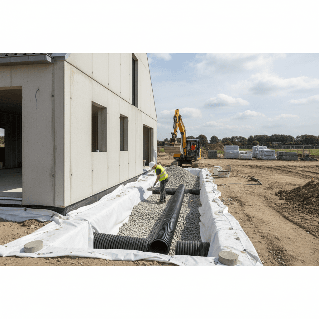 Drainage aanleggen